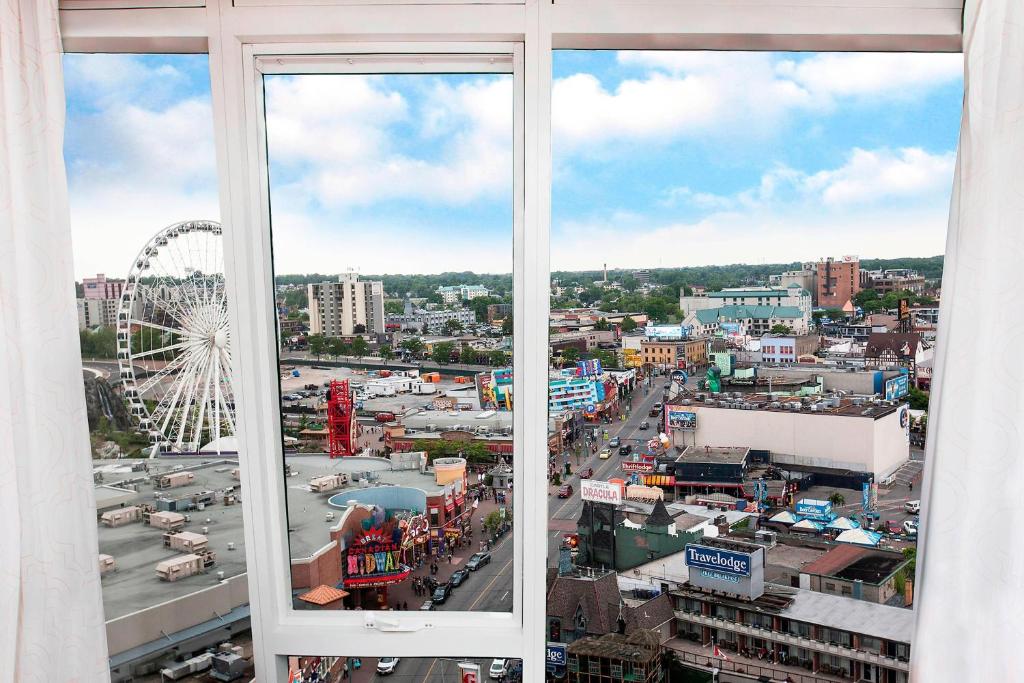 Nespecifikovaný výhled na destinaci Niagara Falls nebo výhled na město při pohledu z hotelu
