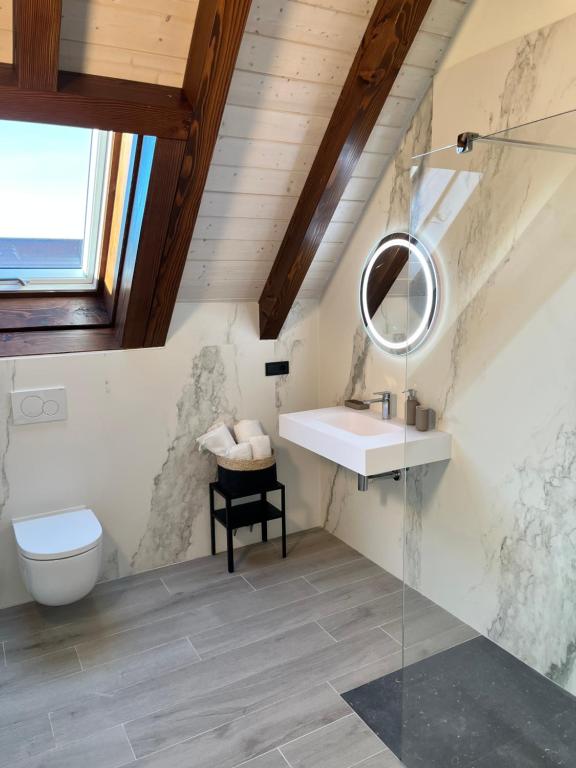 Koupelna v ubytování HOTEL RURAL BASQUE IRATI