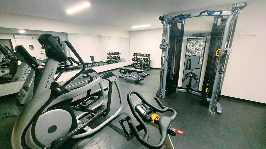 Fitness centrum a/nebo fitness zařízení v ubytování 'Syrena Luxury Caribbean' Heart of Playa del Carmen - Fast Wi-fi - Sea Views