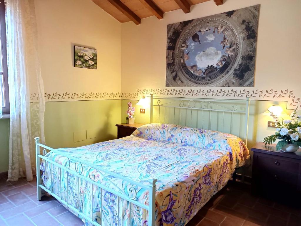 Postel nebo postele na pokoji v ubytování agriturismo macchia al pino