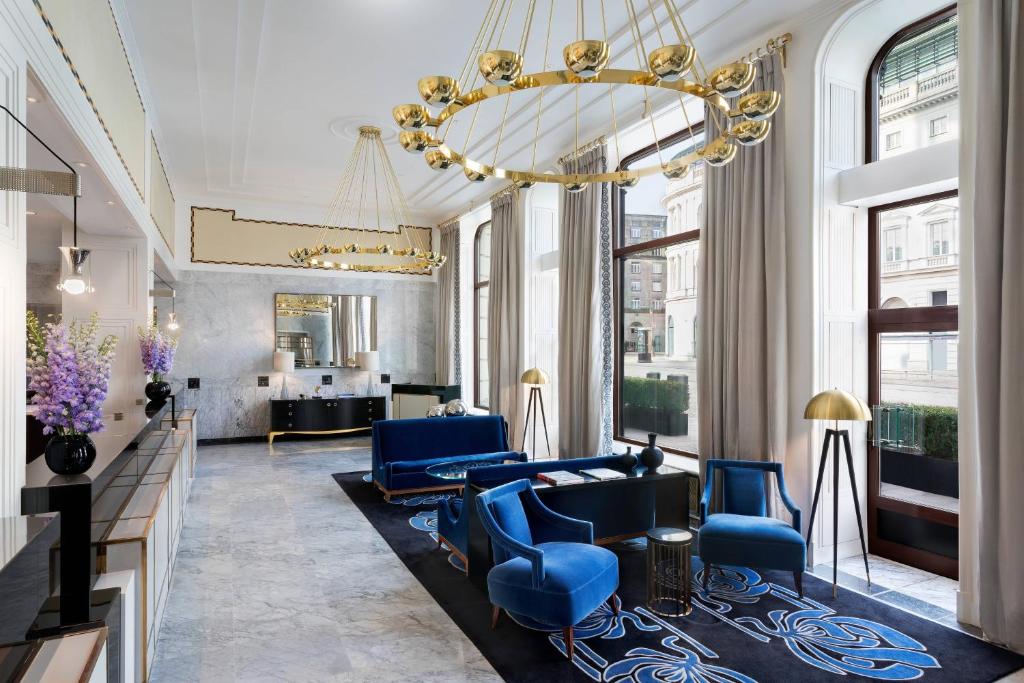 Posezení v ubytování Hotel Bristol, A Luxury Collection Hotel, Warsaw