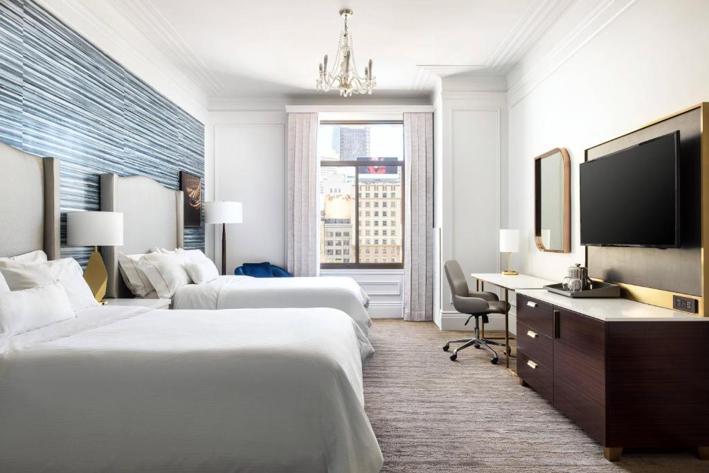 The Westin St. Francis San Francisco on Union Square - Grand Deluxe，客房，2双，联合广场景观