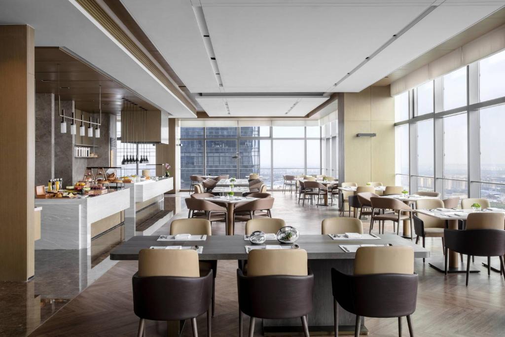 Posezení v ubytování Zhangjiagang Marriott Hotel