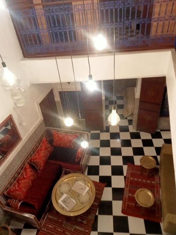 Posezení v ubytování Riad l Ayinn in the heart of Marrakech.