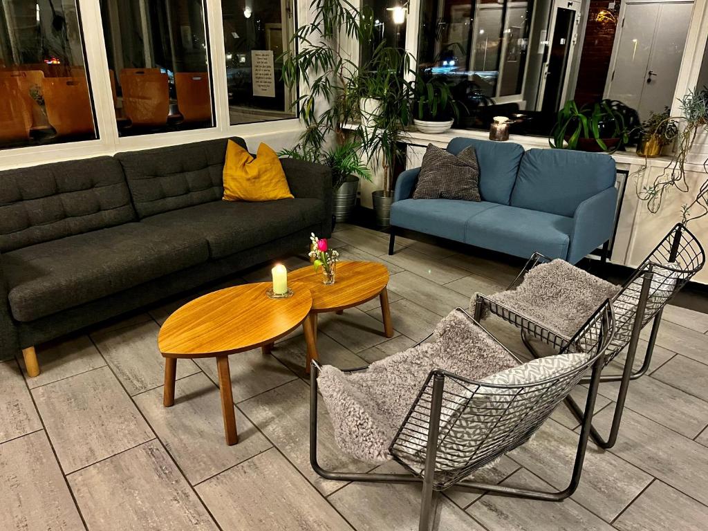 Posezení v ubytování Hostel Oslofjord