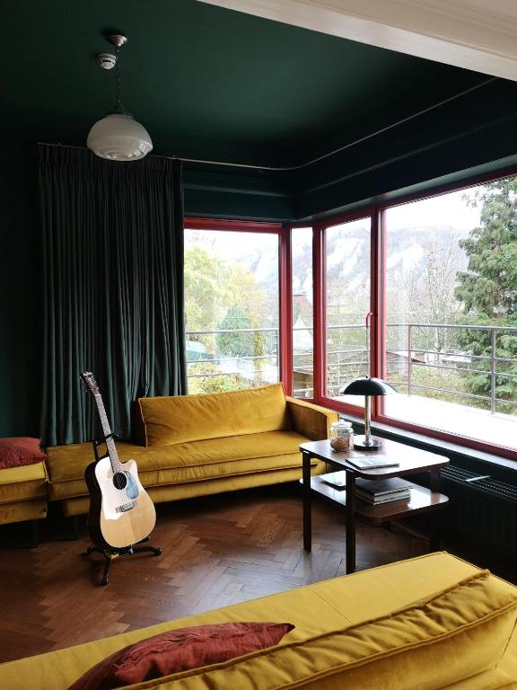 Istumisnurk majutusasutuses Villa Michaux