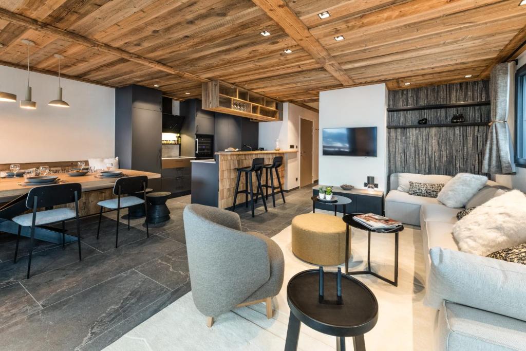 Photo de la galerie de l'établissement Spacious and modern apartment with views, au Grand-Bornand