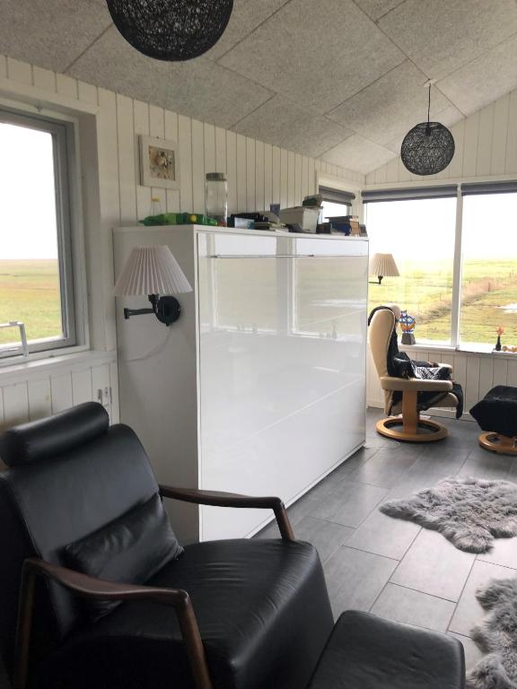 Kuchyň nebo kuchyňský kout v ubytování Knaldhytten