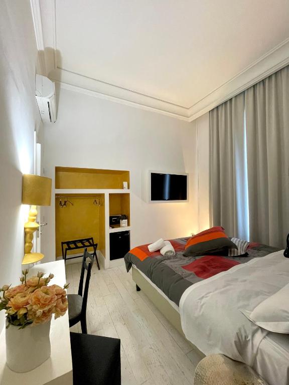 Postel nebo postele na pokoji v ubytování XENIA LUXURY ROOMS