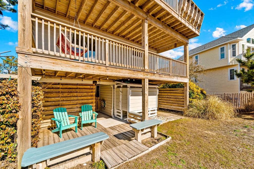 Balkón nebo terasa v ubytování Barracuda Cove