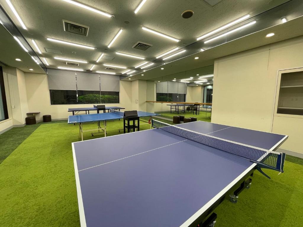 Stolní tenis v ubytování Grandvrio Hotel Unazukionsen nebo okolí