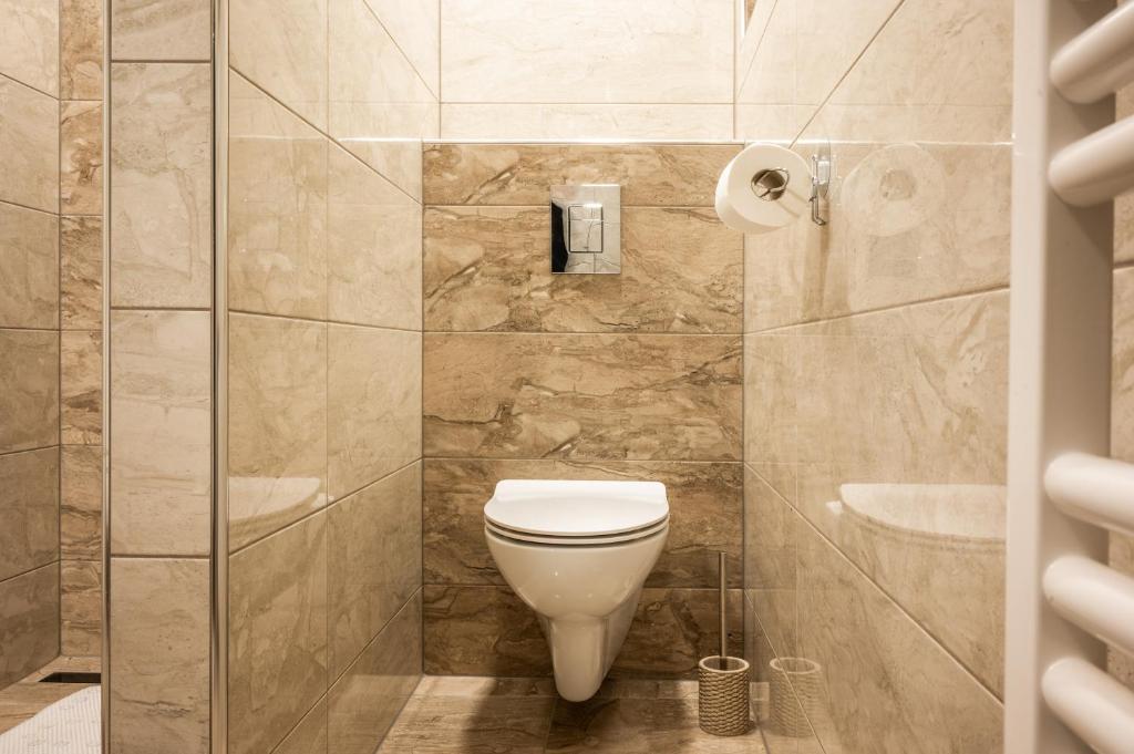 Koupelna v ubytování Apartma Tia 2