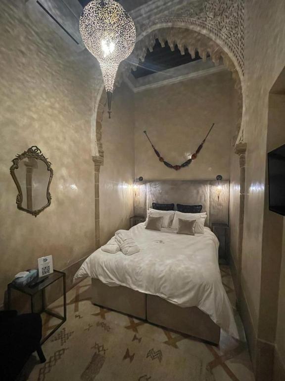 Riad AL Bahi客房内的一张或多张床位