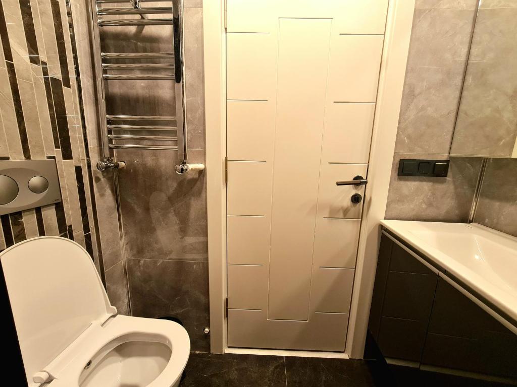 Koupelna v ubytování Halij suite