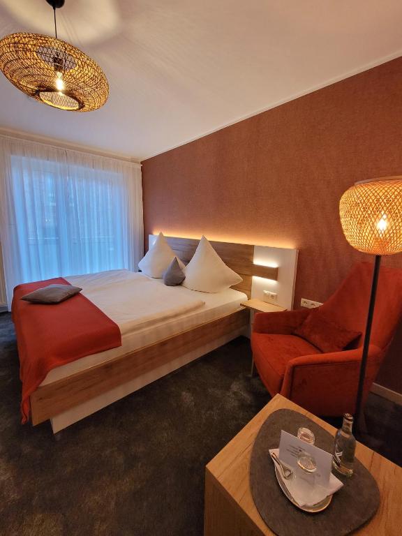 Postel nebo postele na pokoji v ubytování Hotel Pieper-Kersten