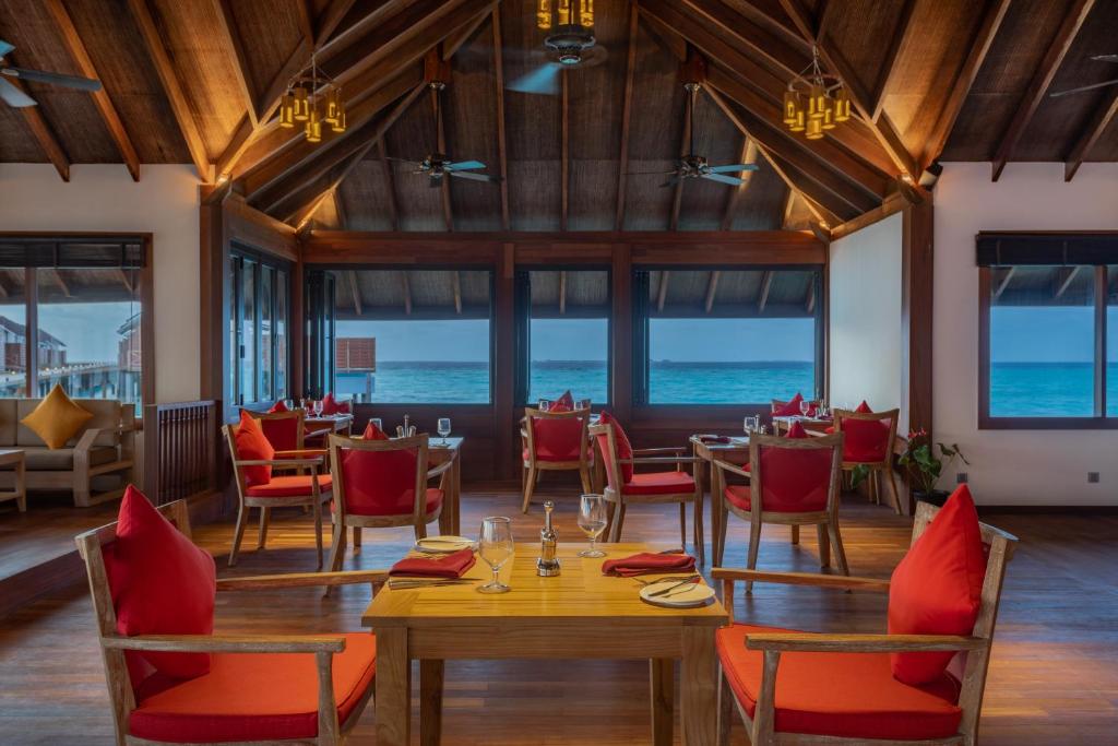 Zona de estar de Dhigufaru Island Resort