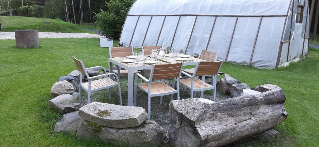 Zahrada ubytování B&B Idala