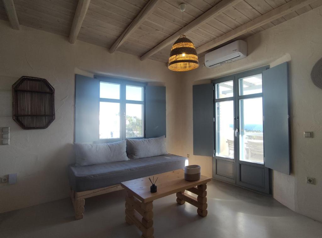 Posezení v ubytování Mosaic Suites