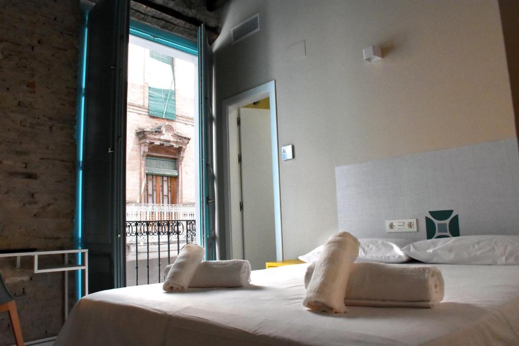 Krevet ili kreveti u jedinici u okviru objekta Alegoría Coliving Experience Residencia