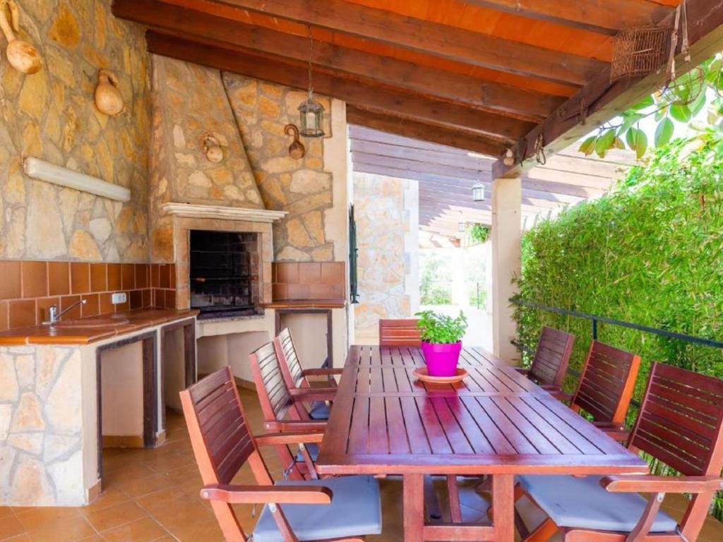 TV a/nebo společenská místnost v ubytování Villa Hort des Xilindro by Interhome