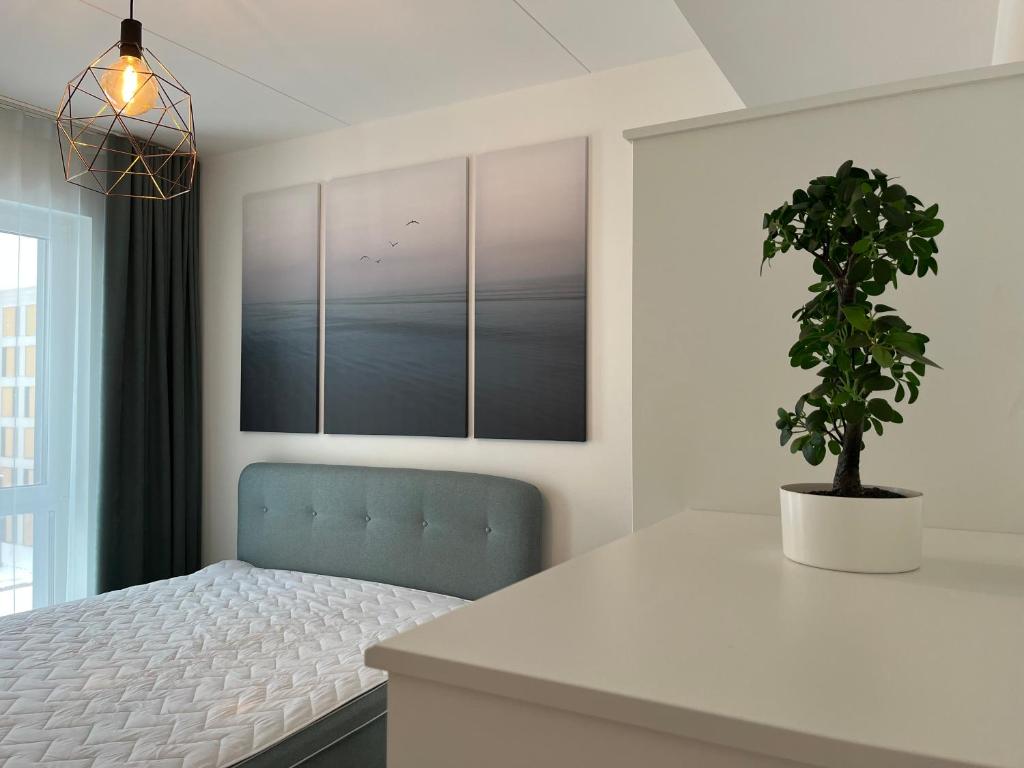 Ένα ή περισσότερα κρεβάτια σε δωμάτιο στο Nature & Comfort Family Stay
