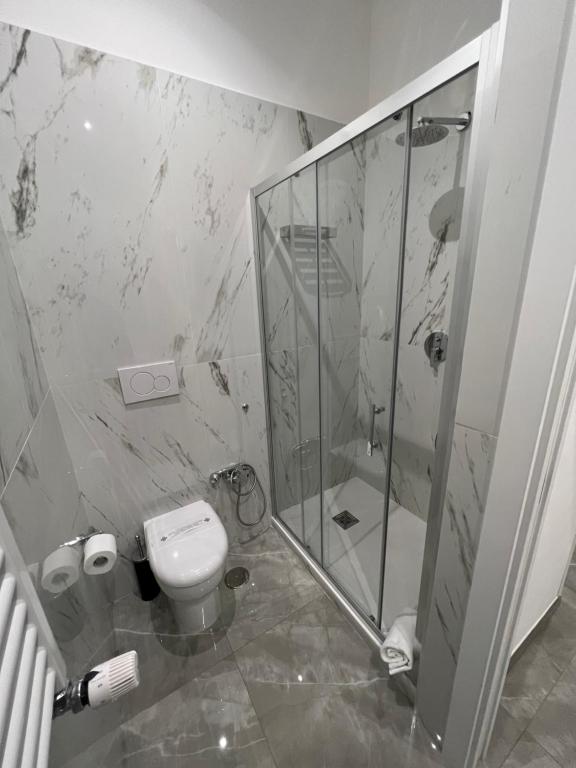 Koupelna v ubytování Hotel Porto Di Roma