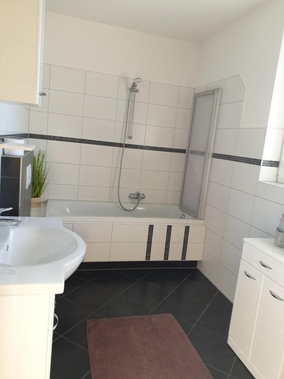 Koupelna v ubytování Ferienwohnung Bergsteiger