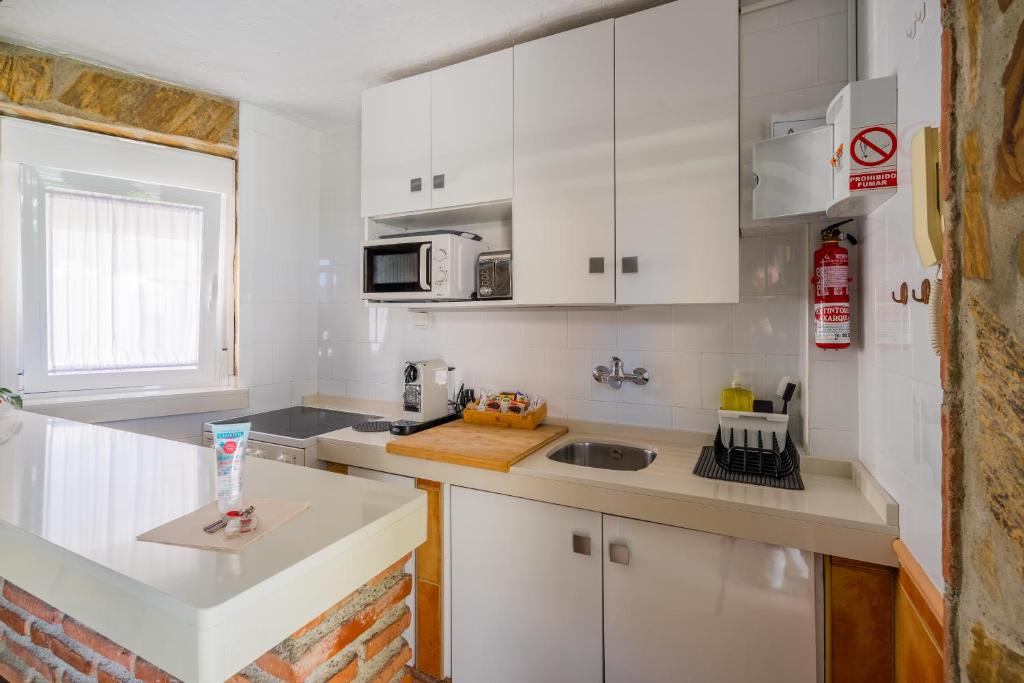 Kuchyň nebo kuchyňský kout v ubytování Sunny Studio Nerja
