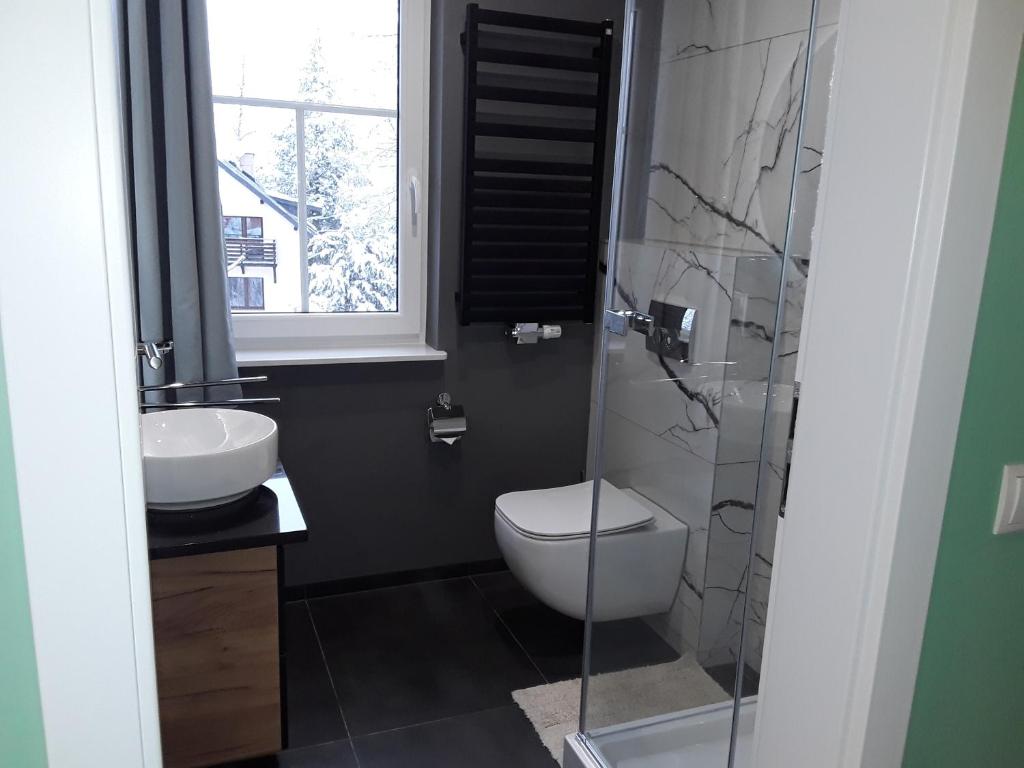 Kúpeľňa v ubytovaní Villa Malinka