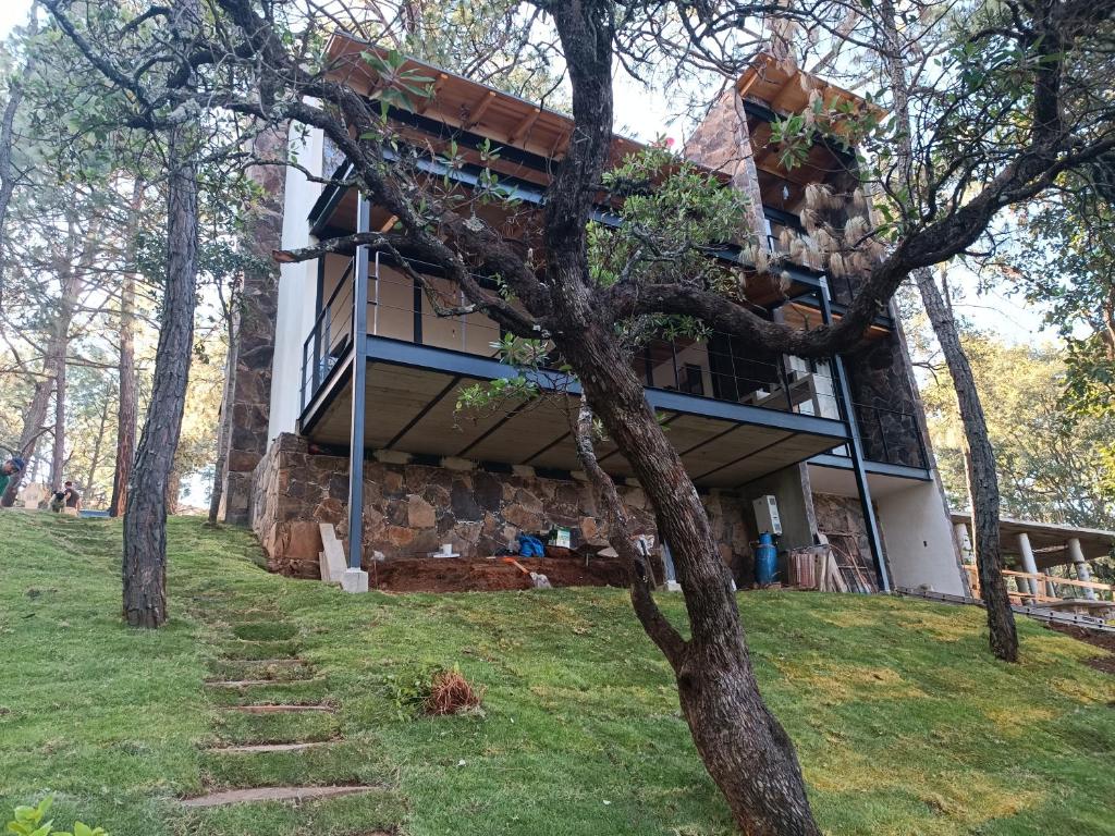 Zahrada ubytování Cabaña La Finca Mazamitla