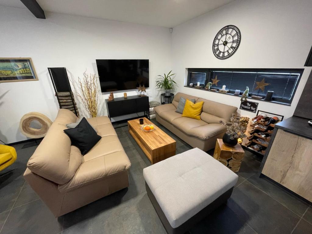 Posezení v ubytování Chalet Sijkovsky