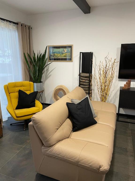 Posezení v ubytování Chalet Sijkovsky