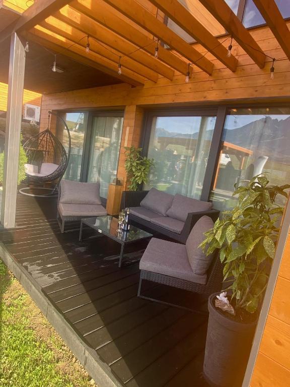 Posezení v ubytování Chalet Sijkovsky