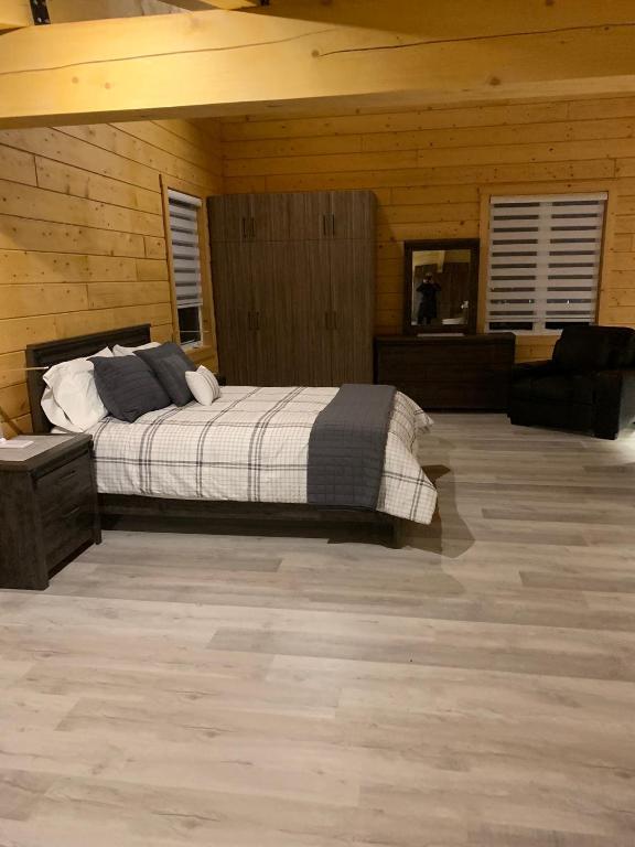 Posezení v ubytování Chalets domaine Otis