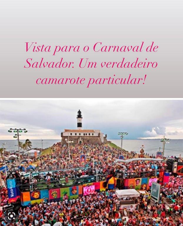 Apartamento no Farol da Barra. Vista deslumbrante para o mar! No circuito do Carnaval. Ao lado do Porto da Barra ! - Apartamento Con Vista Al Mar