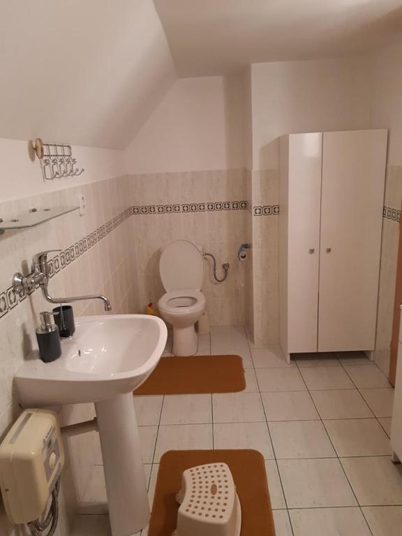A bathroom at Chata Klaudia