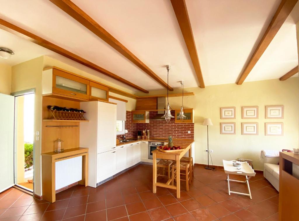 Köök või kööginurk majutusasutuses Konstantinos Siviri Nautilos Residence