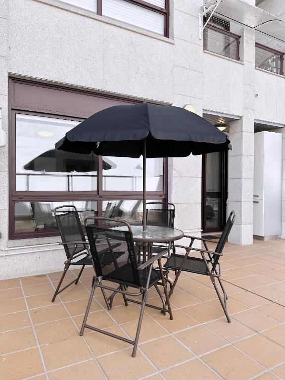 Balkón alebo terasa v ubytovaní Estudio céntrico 2 con terraza y parking privado