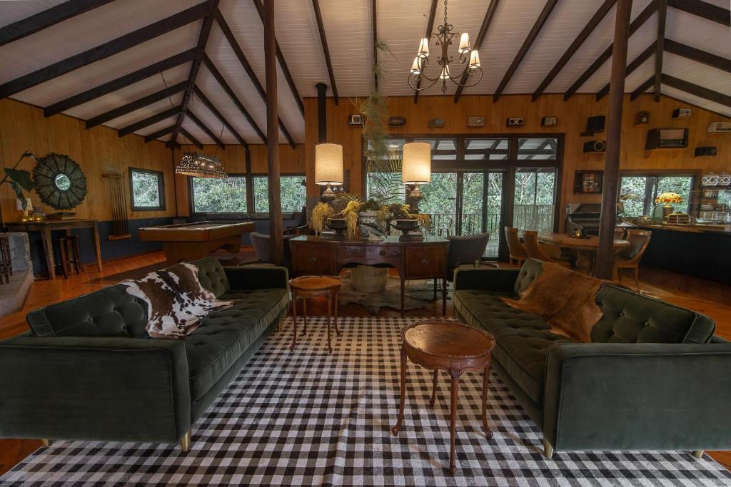 Posezení v ubytování Trogon Lodge