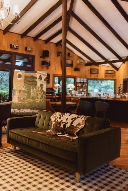 Posezení v ubytování Trogon Lodge