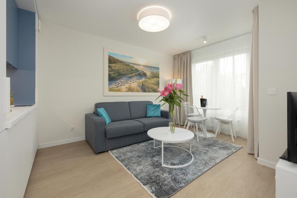 Posezení v ubytování Młyńska 10 by Apartamenty Nad Parsętą