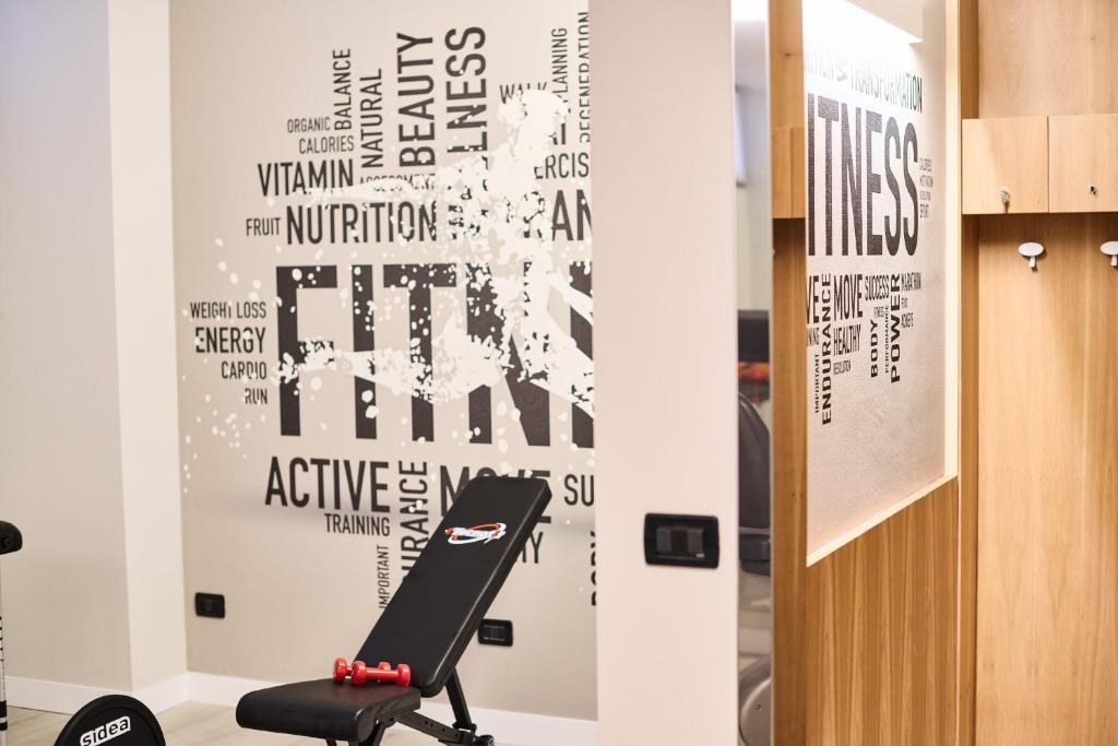 Fitness centrum a/nebo fitness zařízení v ubytování Hotel Da Vinci