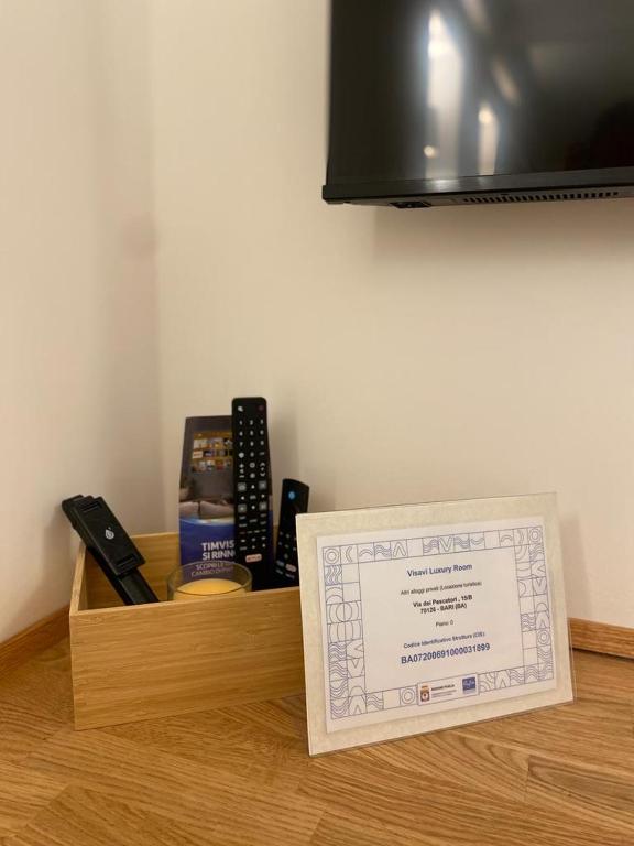TV a/nebo společenská místnost v ubytování Visavi' Luxury Room