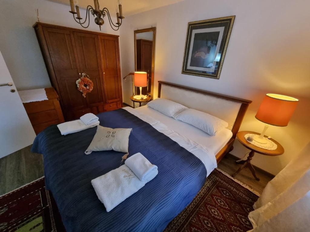 Posteľ alebo postele v izbe v ubytovaní Apartment Blaoss
