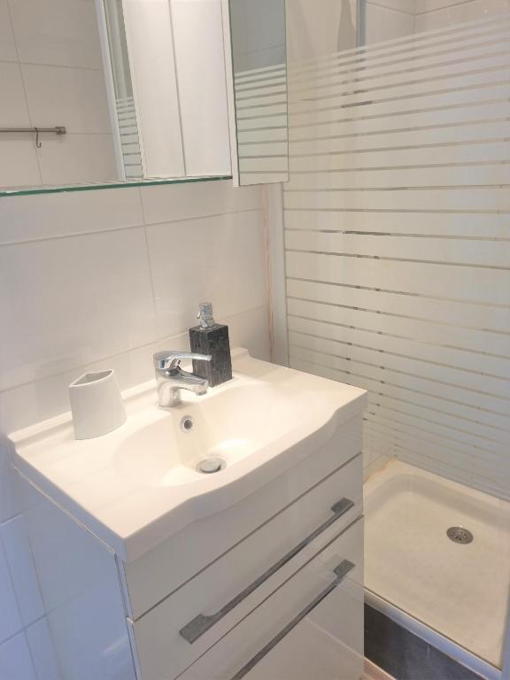 Kúpeľňa v ubytovaní Cannes Mimosas Apartment