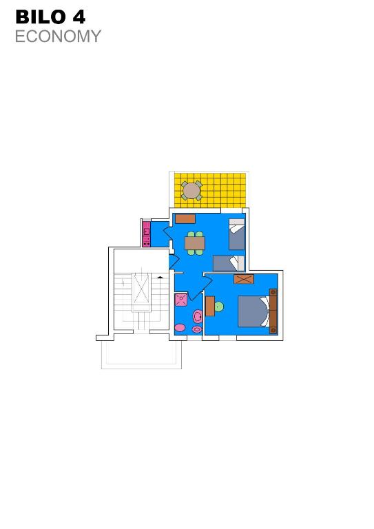 De plattegrond van Residence Oasis