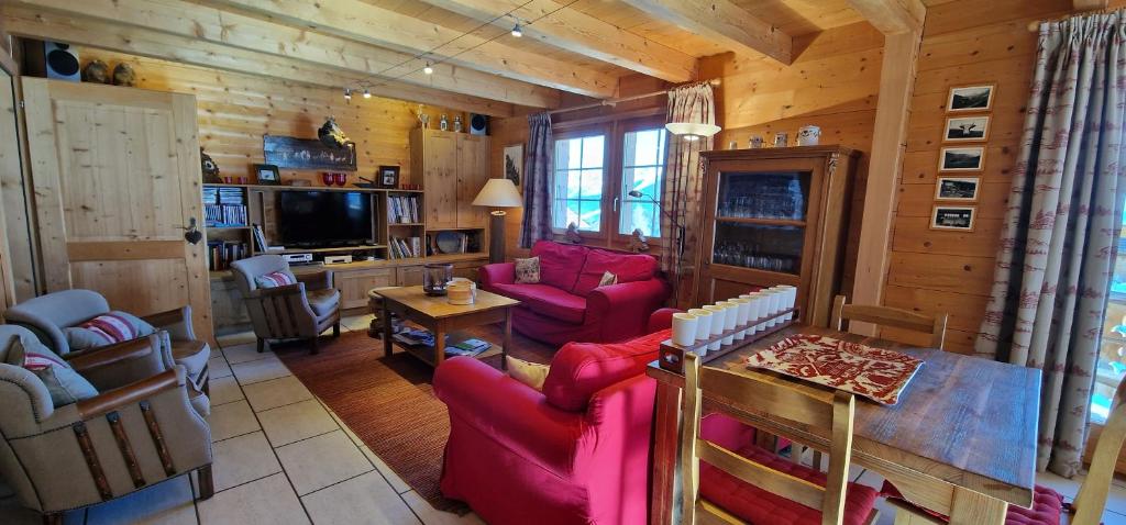 Posezení v ubytování Chalet Casteol