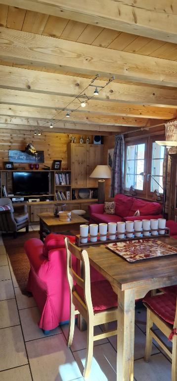 Kuchyň nebo kuchyňský kout v ubytování Chalet Casteol