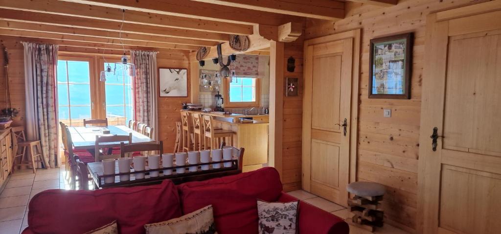 Posezení v ubytování Chalet Casteol