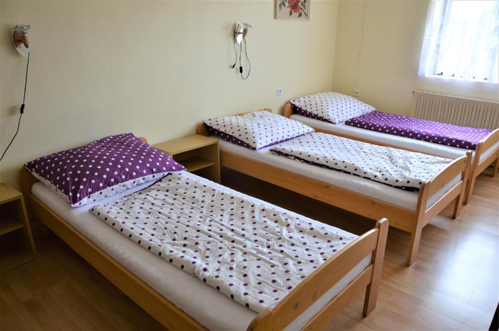 Postel nebo postele na pokoji v ubytování Apartmány Dívčice